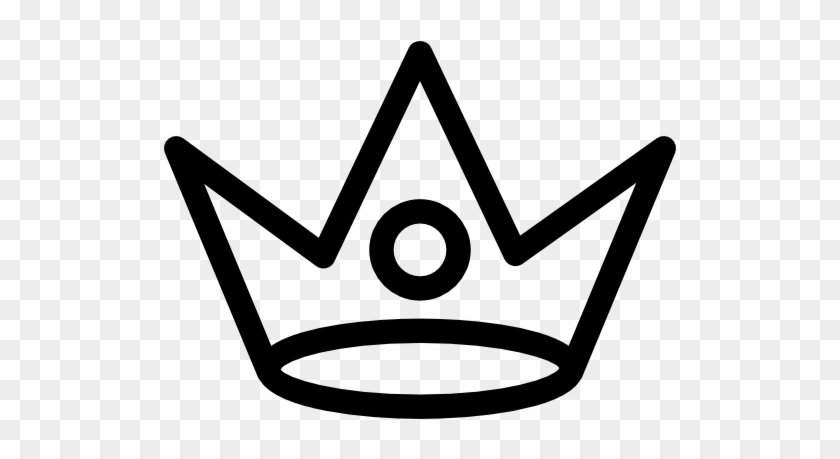 Royal Crown Outline Variant With Circle Shape Free - Logos With Straight Lines #1359565