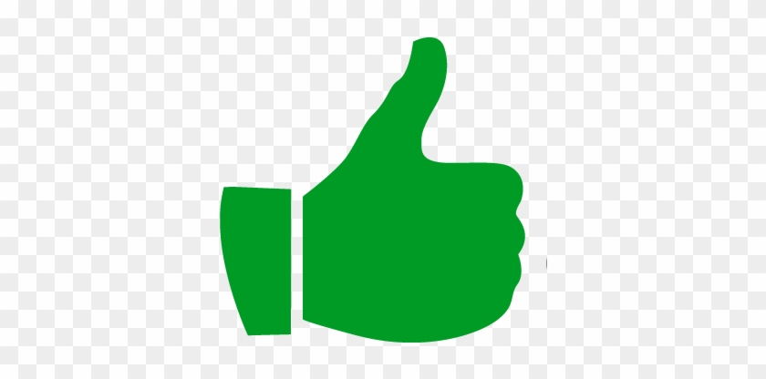 Comment Picture - Green Thumbs Up Transparent Background #1360439