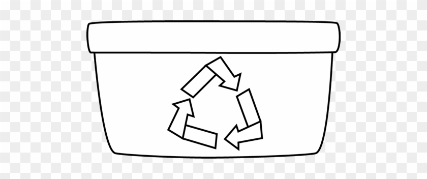 Black And White Recycle Bin - Draw A Recycle Bin #1360612