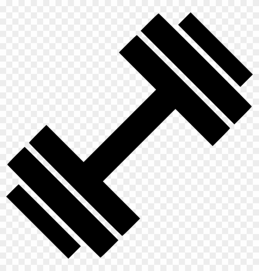 Barbell Png Dumbbell Barbell Fitness Sport Gym Svg - Gym Icon Black And White #1360701