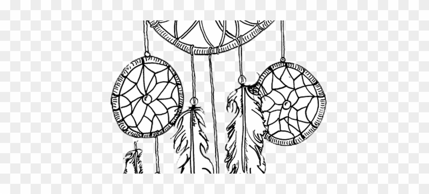 Png Library Library Boho Drawing Easy - Atrapasueños Dibujo Para Colorear #1361577