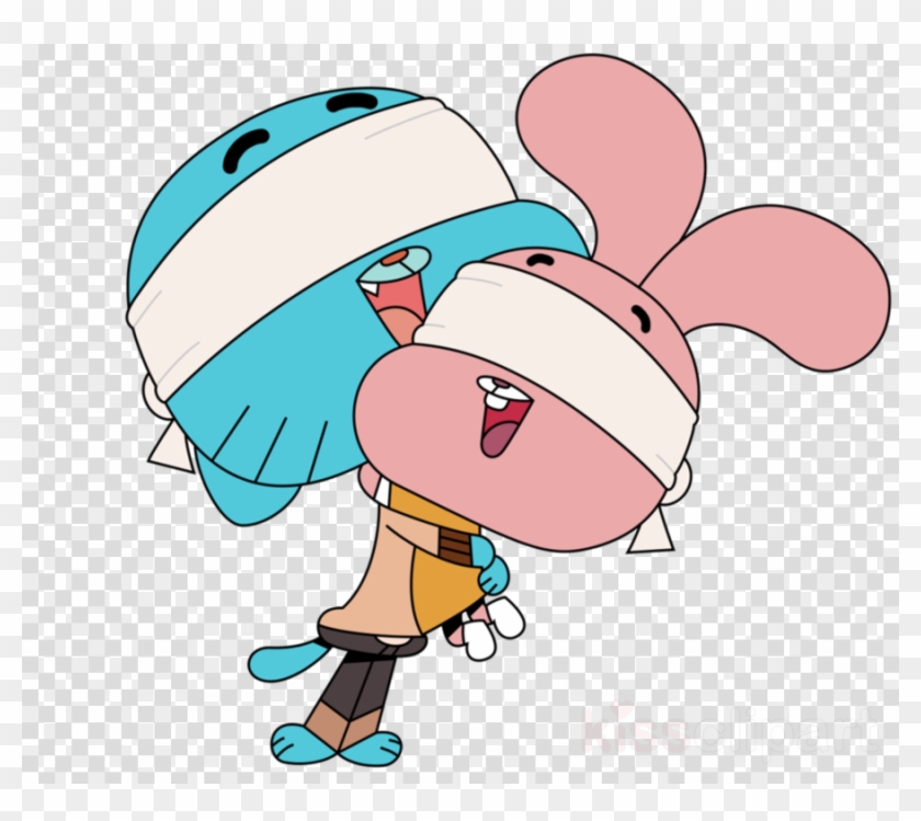 Download Gumball And Nicole Hug Clipart Anais Watterson - Gumball Watterson #1362076