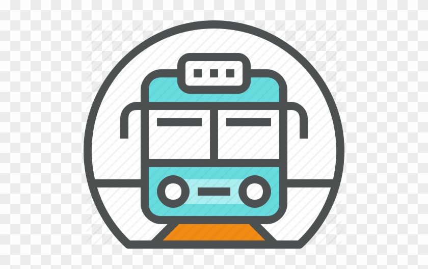 Subway Clipart Railway Station - Metro Station Icon Png #1362305
