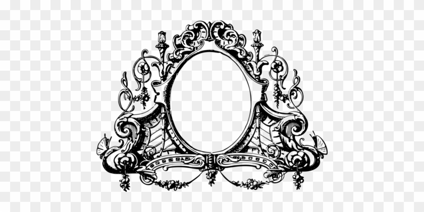 Ornament Picture Frames Computer Icons Drawing Decorative - Vintage Frame Halloween Png #1362431