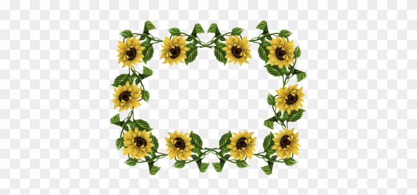 Sunflower Border Clip Art - Sunflower Border Png #1362798