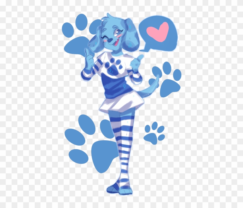 Blues Clues Paw Print Clipart - Drawing #212256