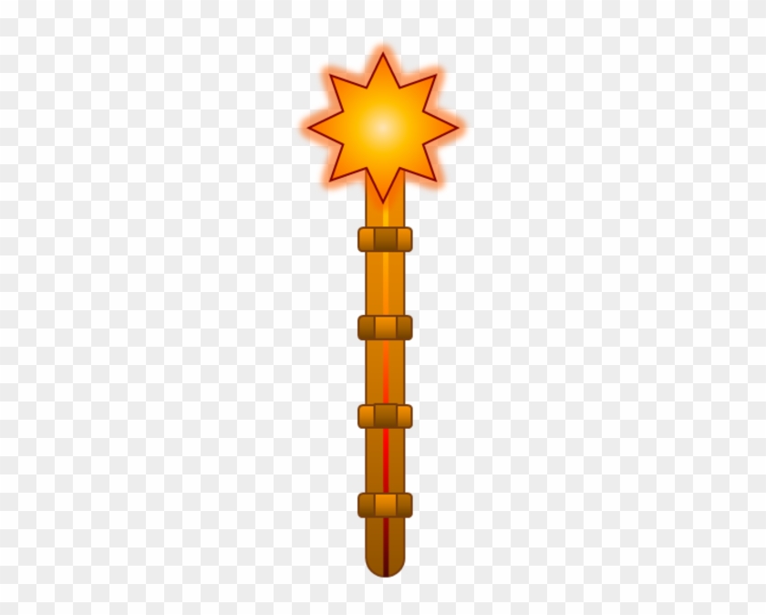 Fire Staff Image - Magic Staff Clipart #212682