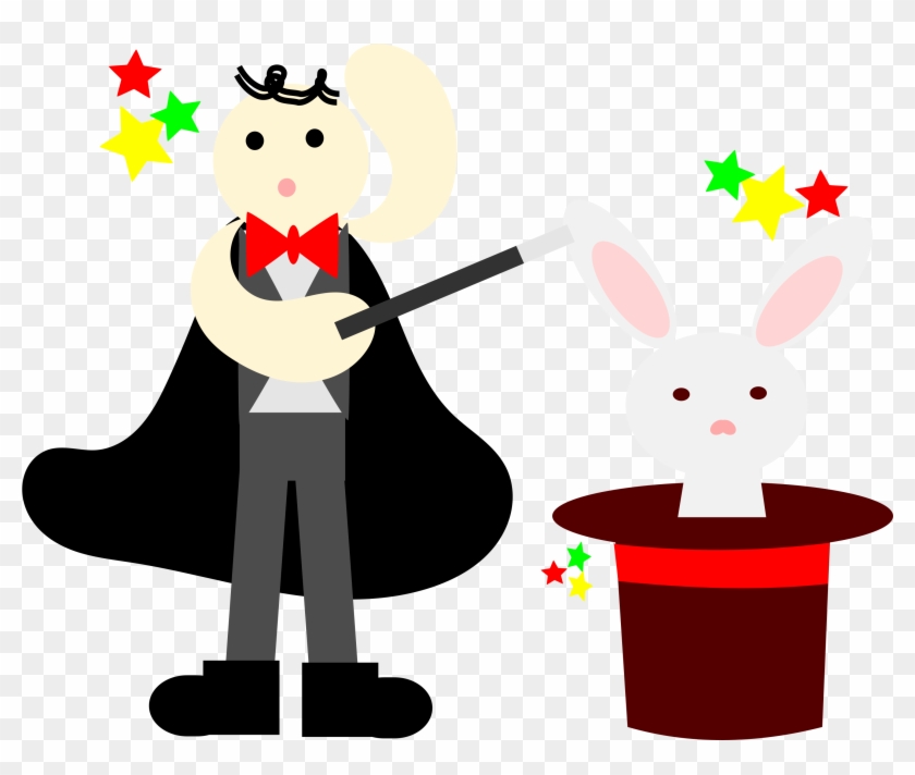 Hat Clipart Magicians - Magician Clipart With Rabbit #212897