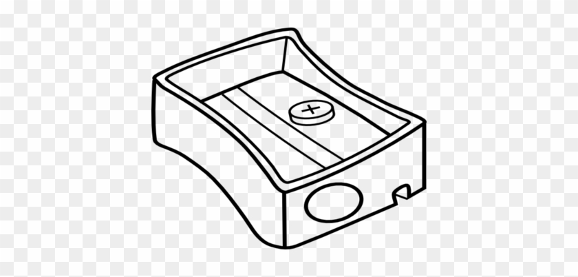 Coloring Trend Thumbnail Size Manual Pencil Sharpener - Pencil Sharpener Clipart Black And White #213129