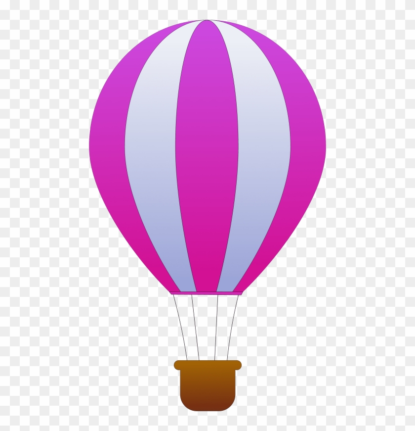 Free Vector Maidis Vertical Striped Hot Air Balloons - Hot Air Balloon Clip Art #213263