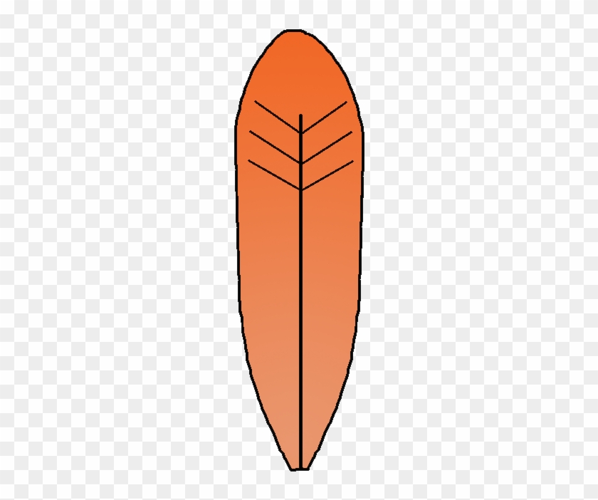 Feather Turkey Clipart - Orange Feather Clip Art #213621