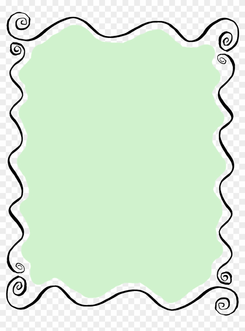 Frame Doodle Label Clipart Printable Digital Crafting - Drawing #213682