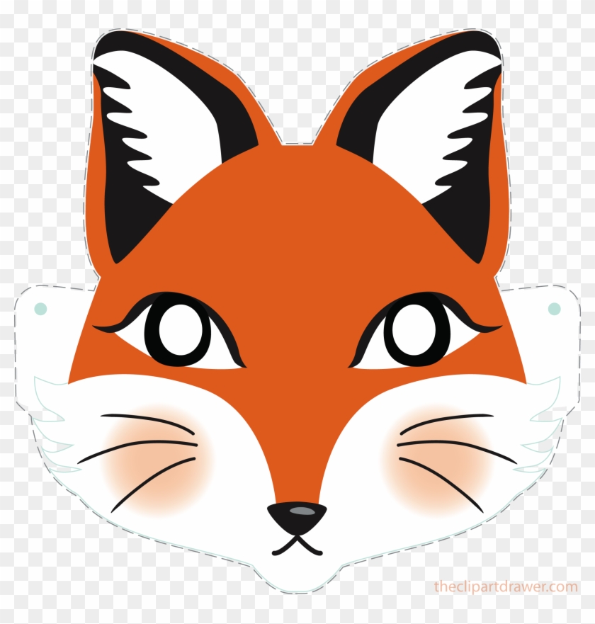 Download Png 340kb Transparent Background Download - Fox Face Mask #214285