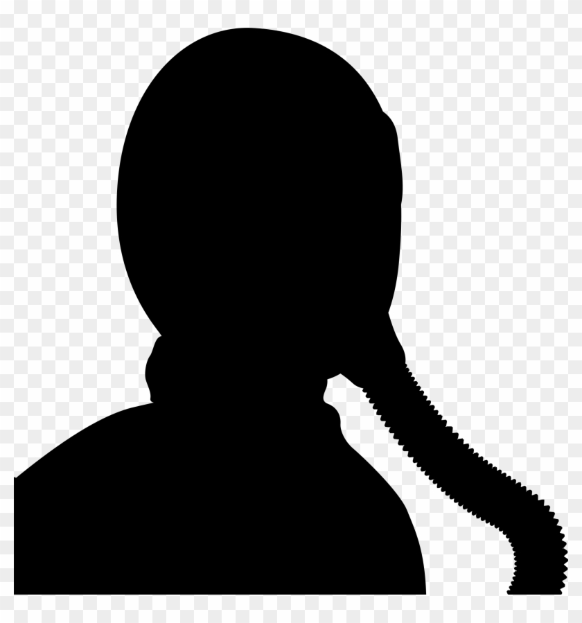 Jet Pilot / Gas Mask Silhouette - Pilot Silhouette Png #214498