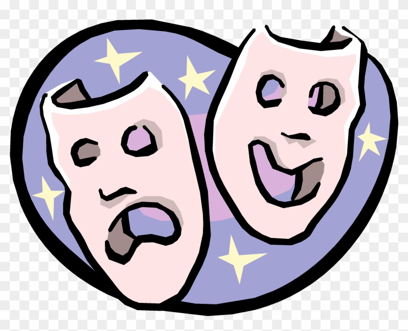 Cartoon Theatre Masks Transparent - Drama Masks #214668
