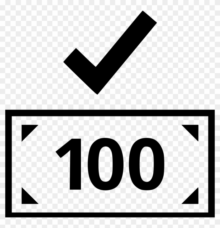 One Hundred Dollar Bill Check Mark Ok Good Comments - 50 Bill Icon #1363025