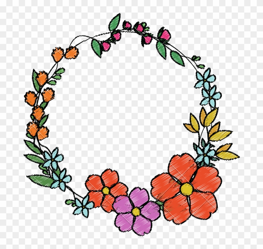 Decorative Flower Wreath - Flower #1363343