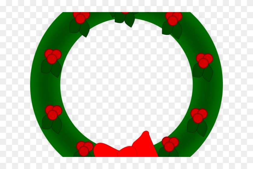 Wreath Clipart Border - Christmas Wreath Clip Art #1363402