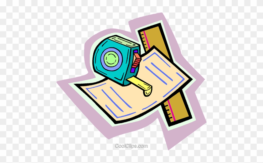 Measuring Tape Royalty Free Vector Clip Art Illustration - Teoria De La Medida #1364059