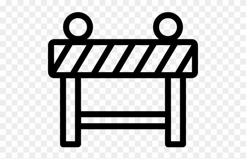 Middle Clipart Transparent Stock Roadblock Huge - Road Block Icon Png #1364475