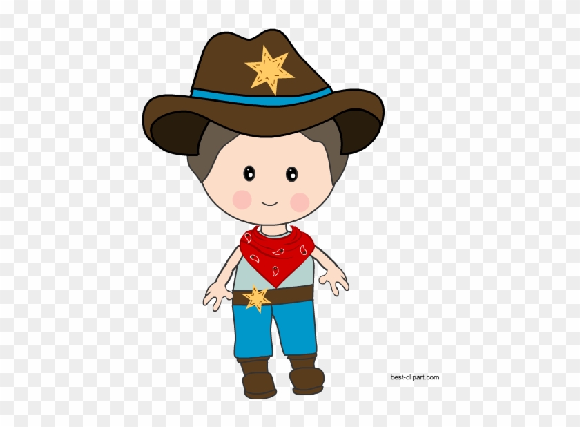 Cowboy Standing In Western Dress, Free Clipart - Clip Art #1364523