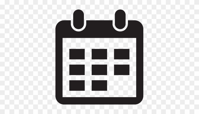 Calendar - Date Icon Png White #1364563