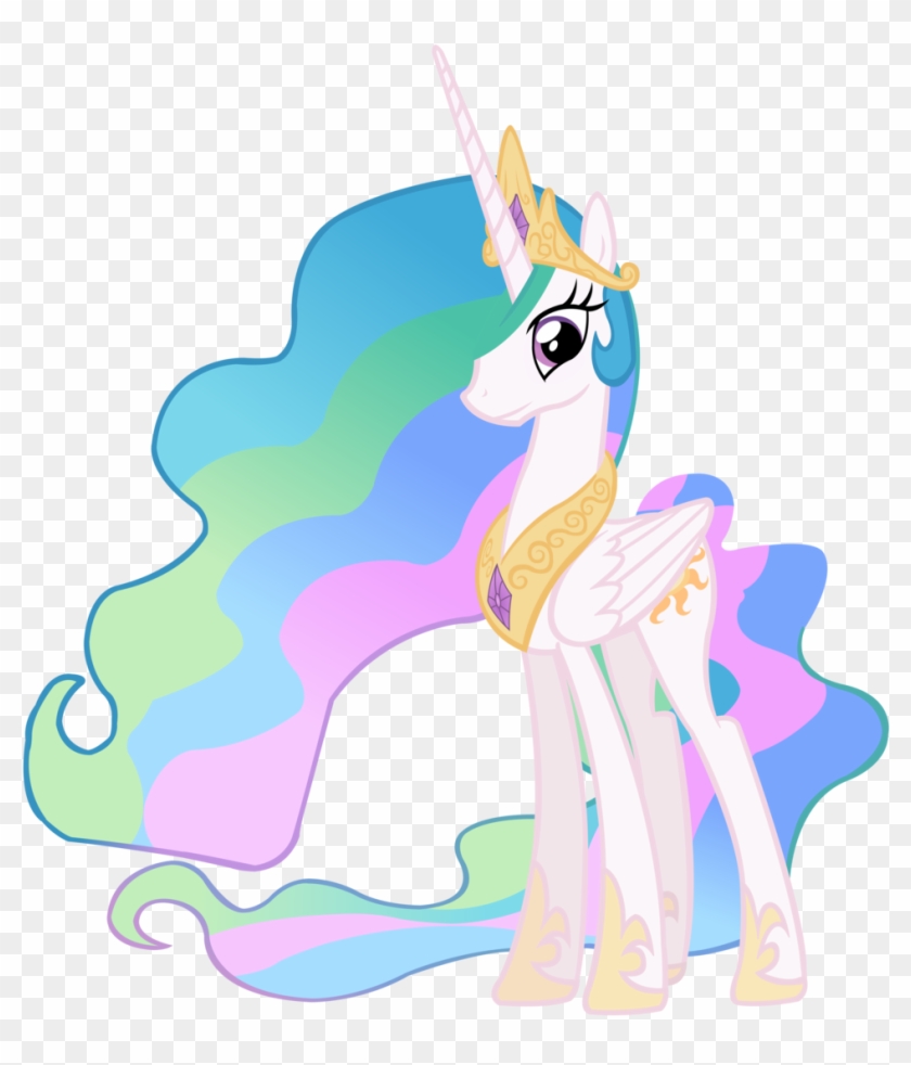 Svg Royalty Free Celestia Vector - Mlp Princess Celestia Vector #1364692