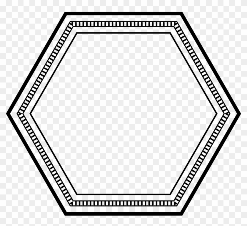 All Photo Png Clipart - Hexagon Frame #1364784