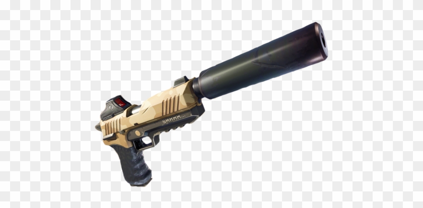 Legendary Scar Png - Fortnite Silenced Pistol Png #1365169