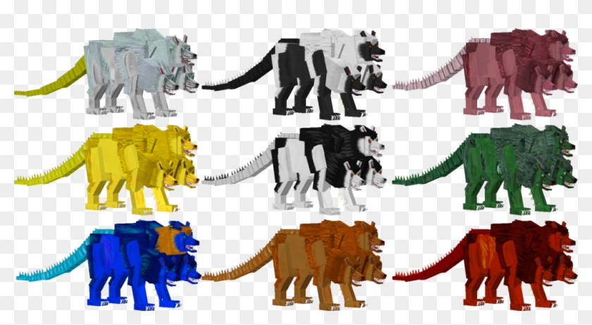 Tricephalic Demon Wolf Size - Indian Elephant #1365218