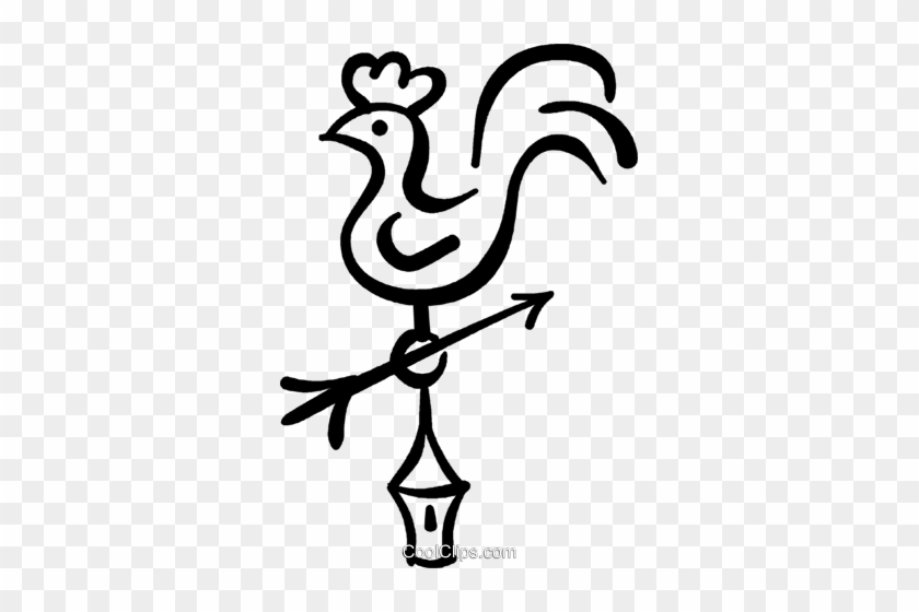 Weathervane Royalty Free Vector Clip Art Illustration - Clip Art #1365811