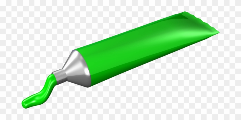 Green Watercolor Painting Watercolor Painting Computer - Green Paint Tube Clipart #1365957