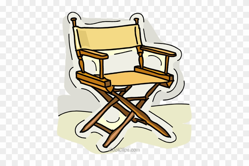 Directors Chair Royalty Free Vector Clip Art Illustration - Chair Clip Art #1366101
