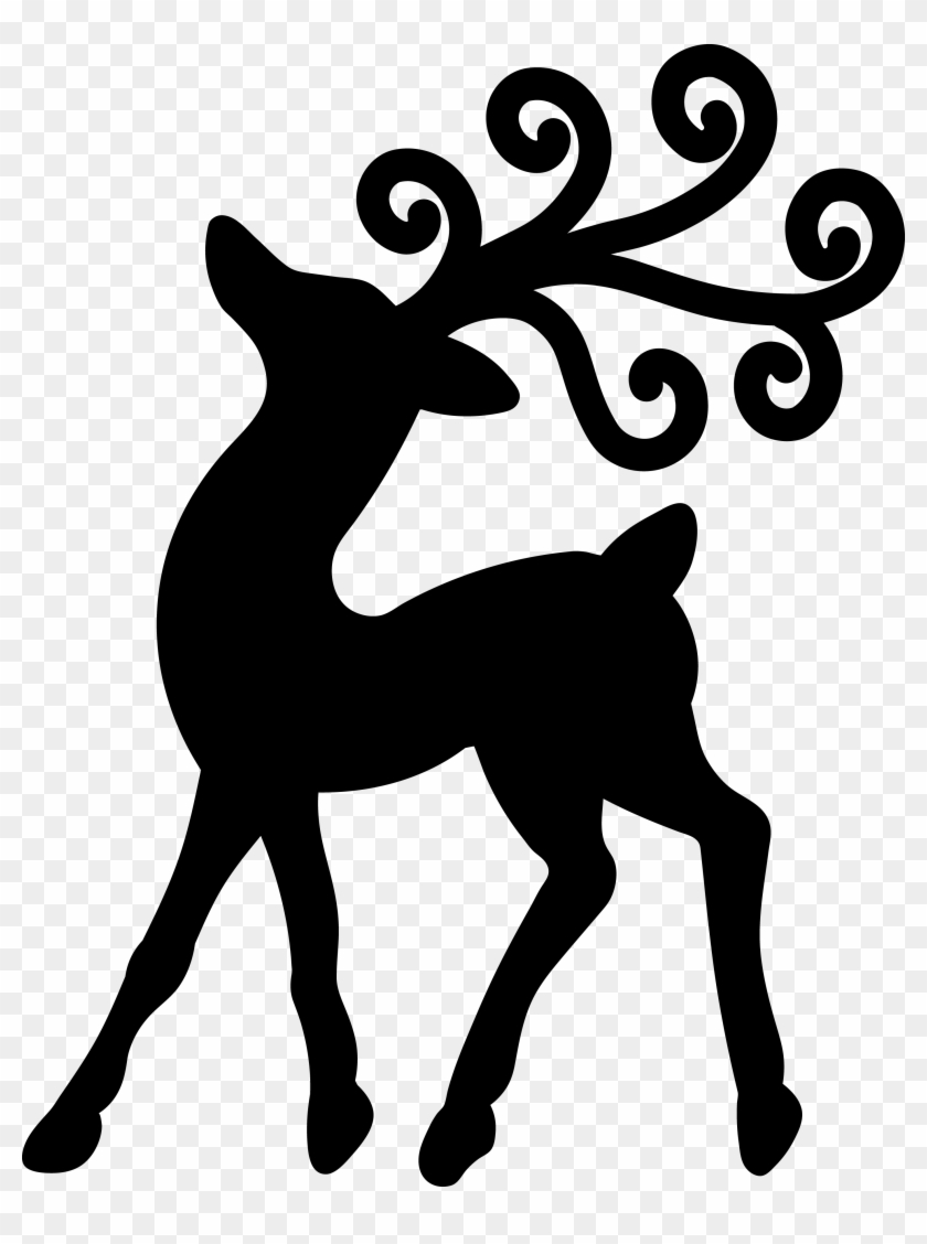 Reindeer Silhouette Ba583pu - Reindeer #1366295