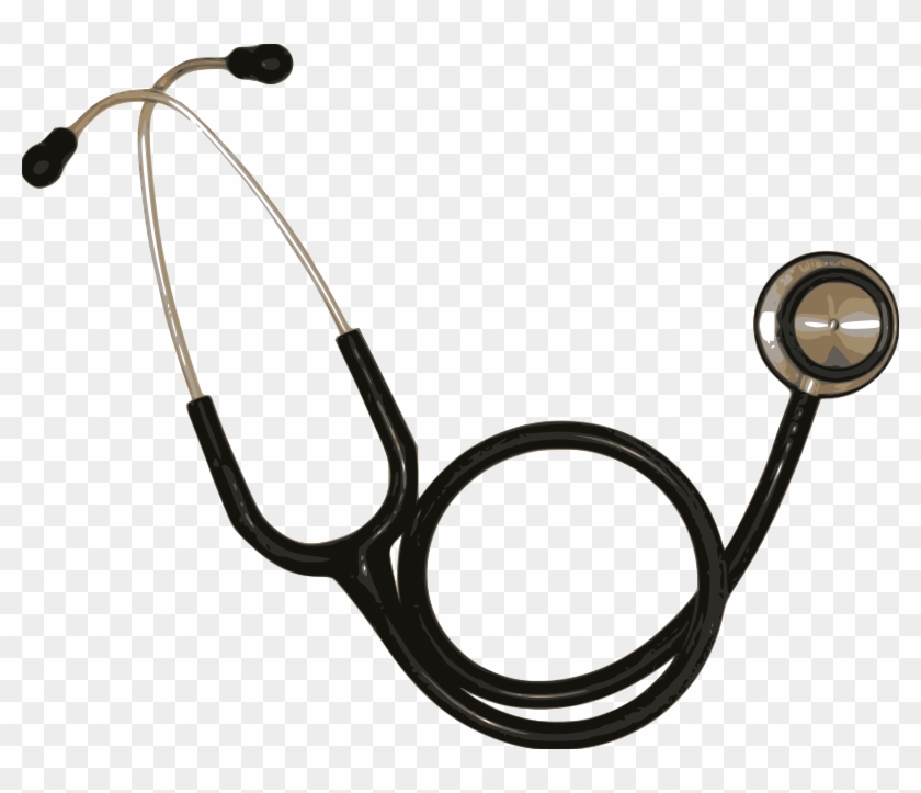 Simple Stethoscope Clip Art Freeuse - Aparato Para Escuchar Los Latidos Del Corazon #1366318