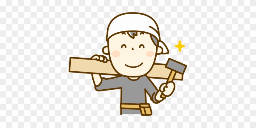 Carpenter Arubaito Construction Job Recruitment - イラスト 大工 #1366505