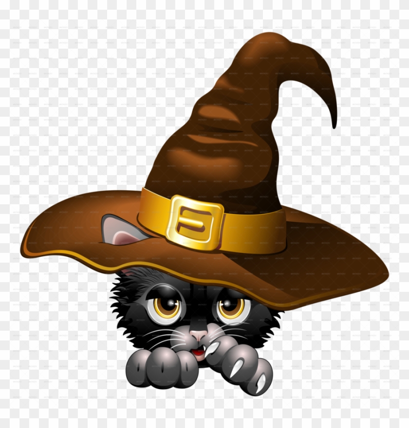 Halloween Cartoon Black Cats Clipart Kitten Cat Clip - Halloween Cartoon Black Cats Clipart Kitten Cat Clip #1366719