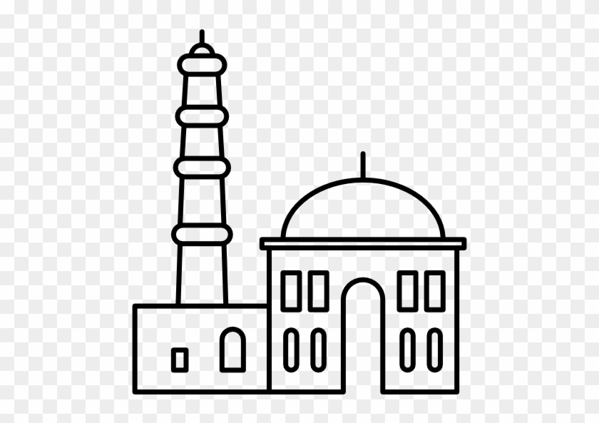 Qutb Minar In New Delhi Free Icon - Easy Qutub Minar Drawing #1366735