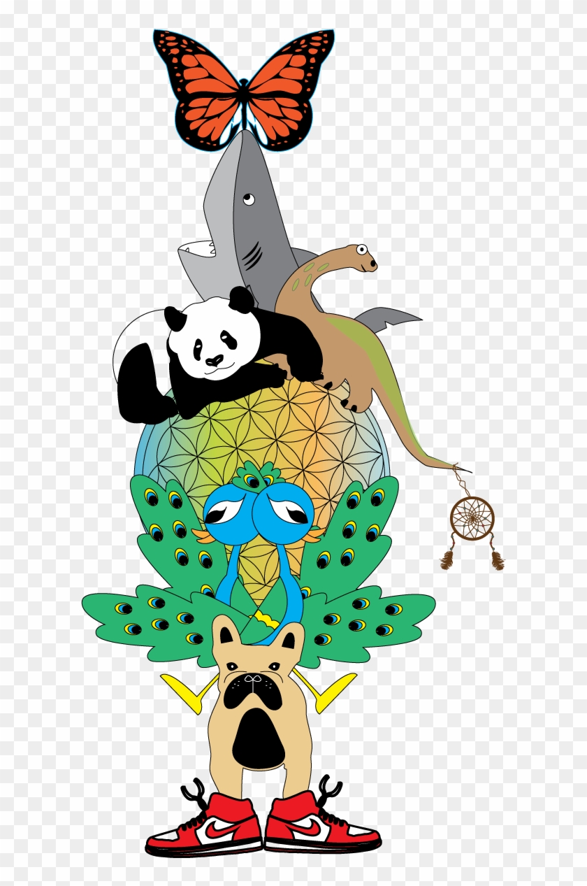 Totem Pole - Panda Vector #1366964