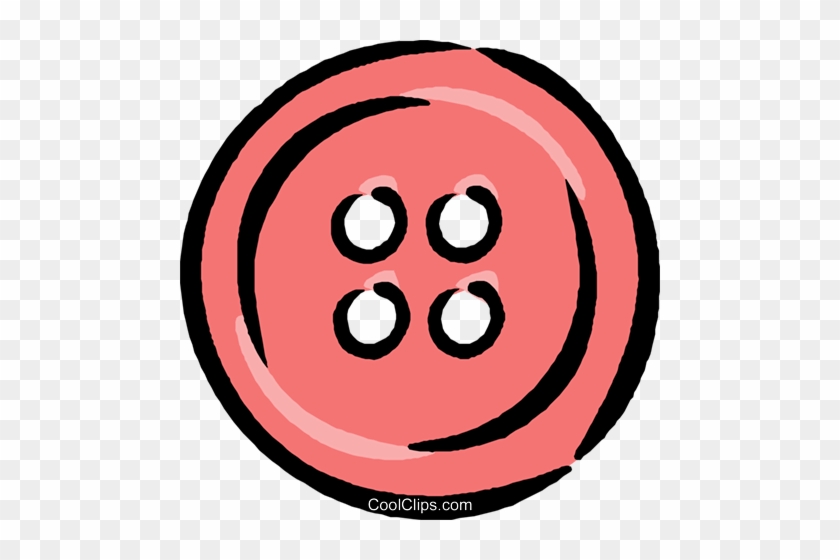 Red Button Royalty Free Vector Clip Art Illustration - Knopf Clipart #1367344