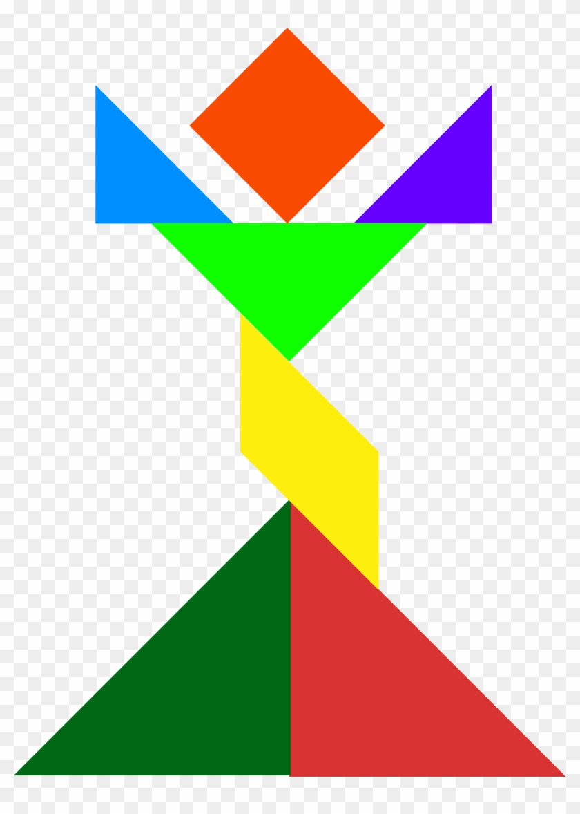 Tangram Puzzle Game Download - Flower Tangram Shapes #1367392