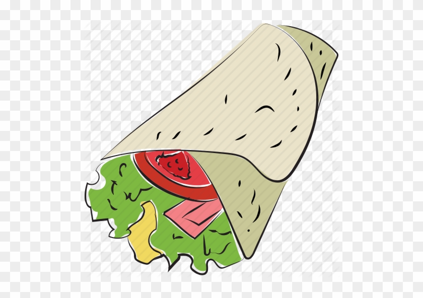 Shawarma Icon Clipart Shawarma Kebab Clip Art - Cartoon Shawarma Png #1368082