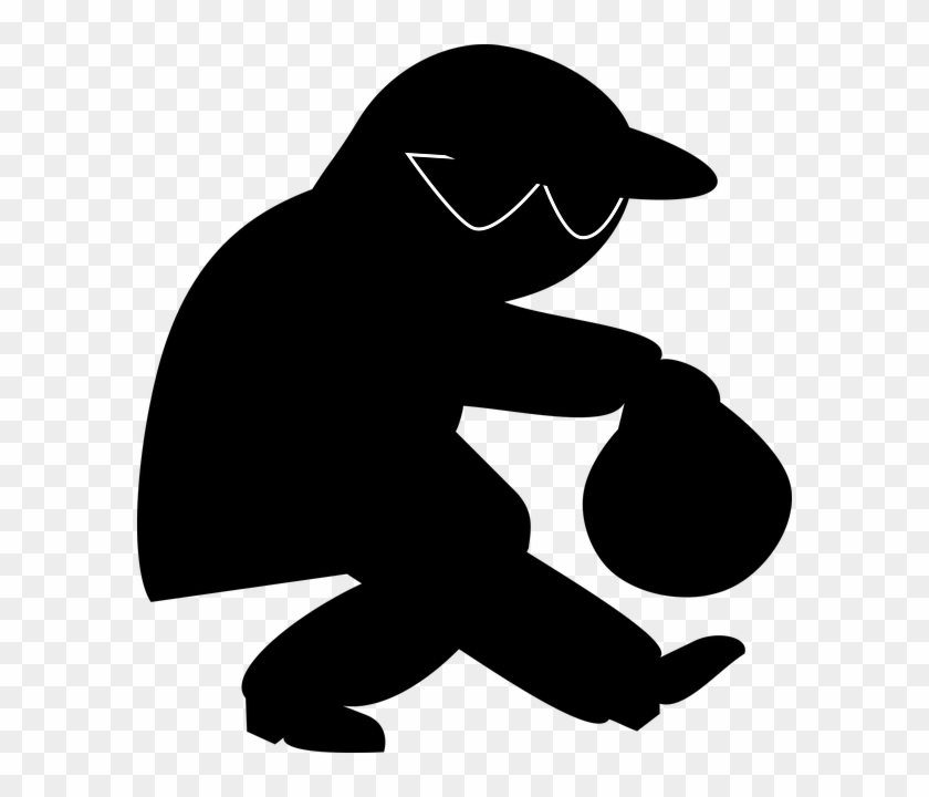 Graphic Transparent Library Silhouette At Getdrawings - Diebstahl Png #1368658