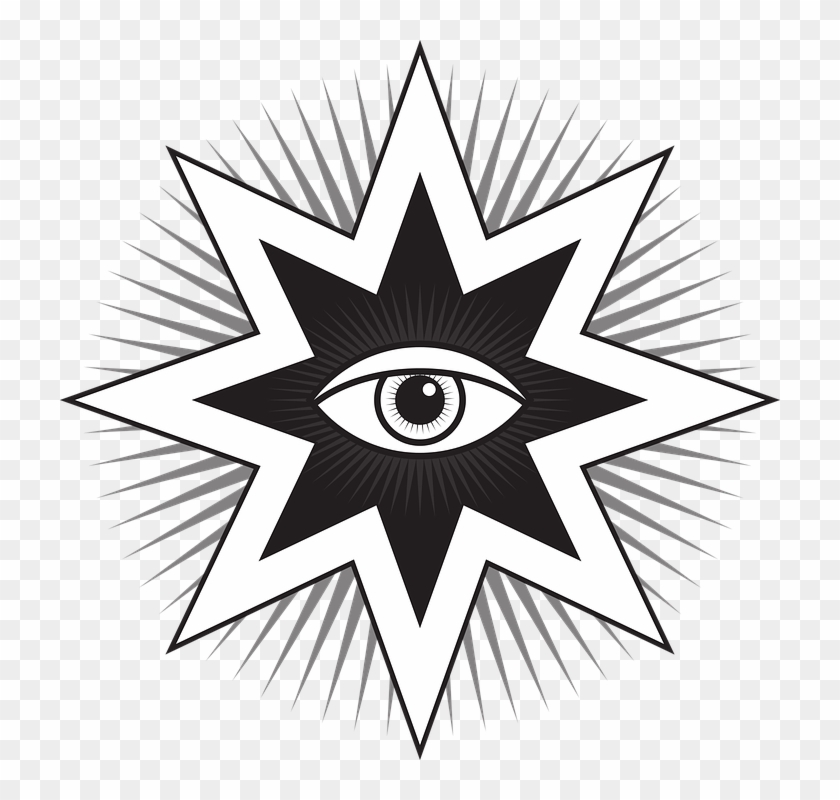 Vector Library Stock Remove All Toxins From - 8 Pointed Star With Eye #1368773