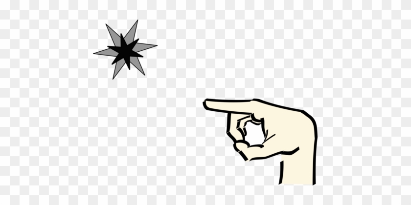 Index Finger Computer Icons Pointing - Pointing Hand #1368997