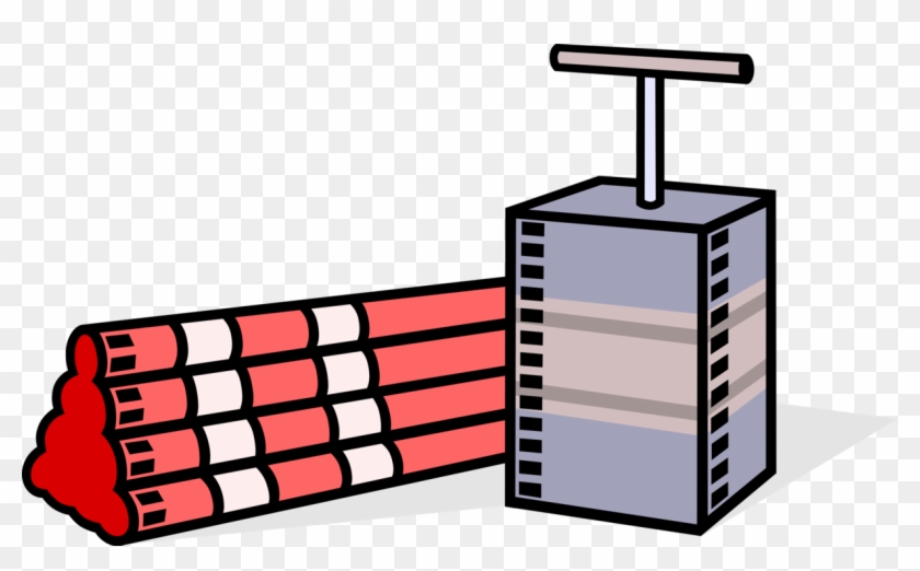 Vector Illustration Of Tnt Trinitrotoluene Dynamite - Alfred Nobel I Dynamit #1369077