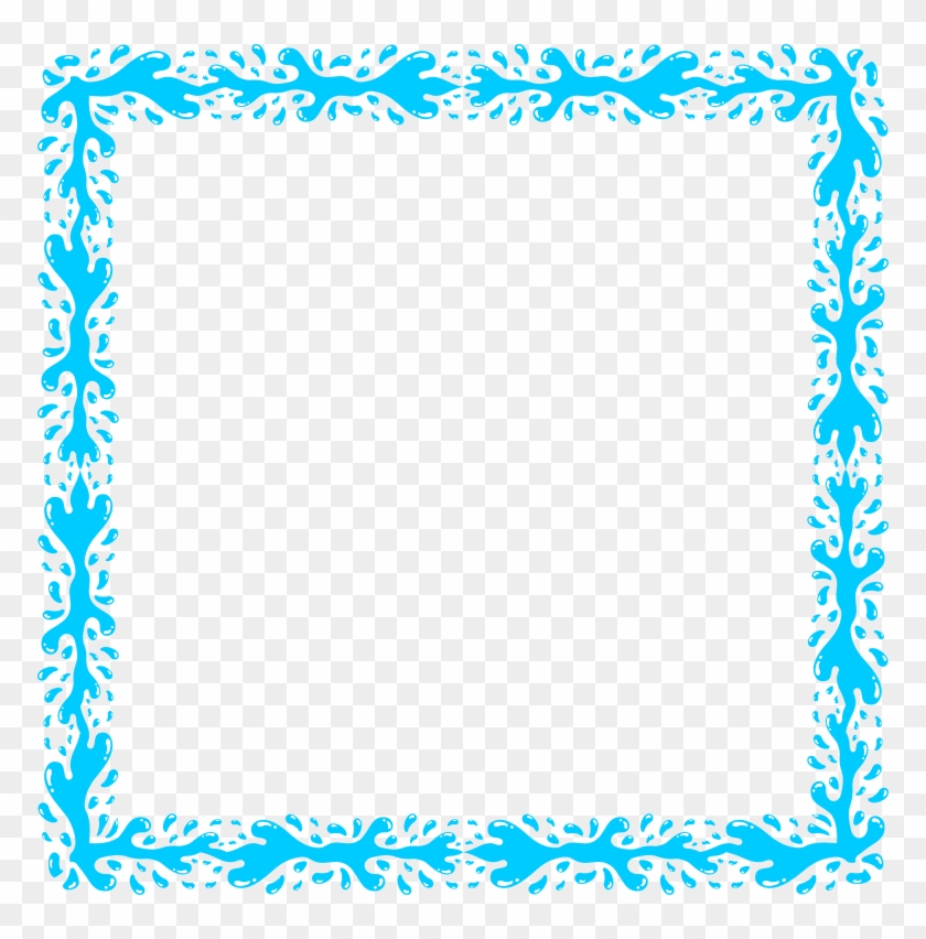 Download Transparent Blue Frame Png Clipart Clip Art - Transparent Blue Border Design #1369728