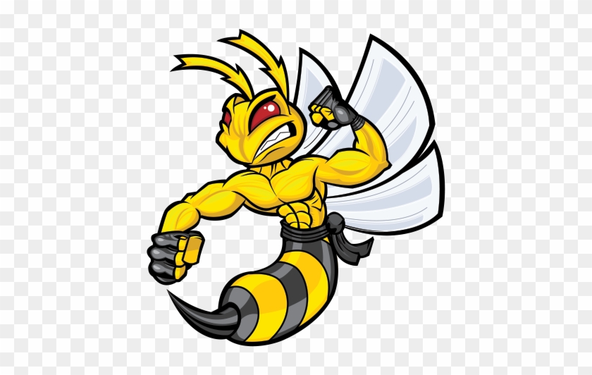 Printed Vinyl Bee Wasp - Angry Wasp #1370181