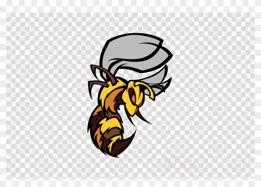 Black Wasp Car Decals Clipart Honey Bee Hornet - White Snapchat Icon Png #1370188