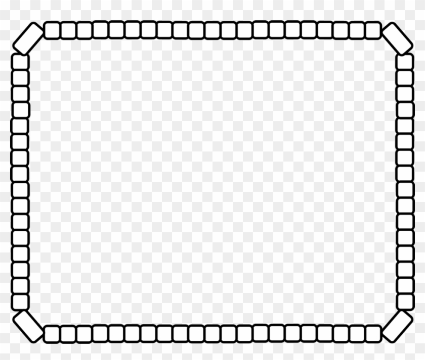 Shape Rectangle Picture Frames Polygon Document - Cute Rectangle Border Black And White #1370697